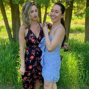 REVOLVE Periwinkle Spaghetti Strap Mini Dress